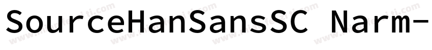 SourceHanSansSC Narm字体转换